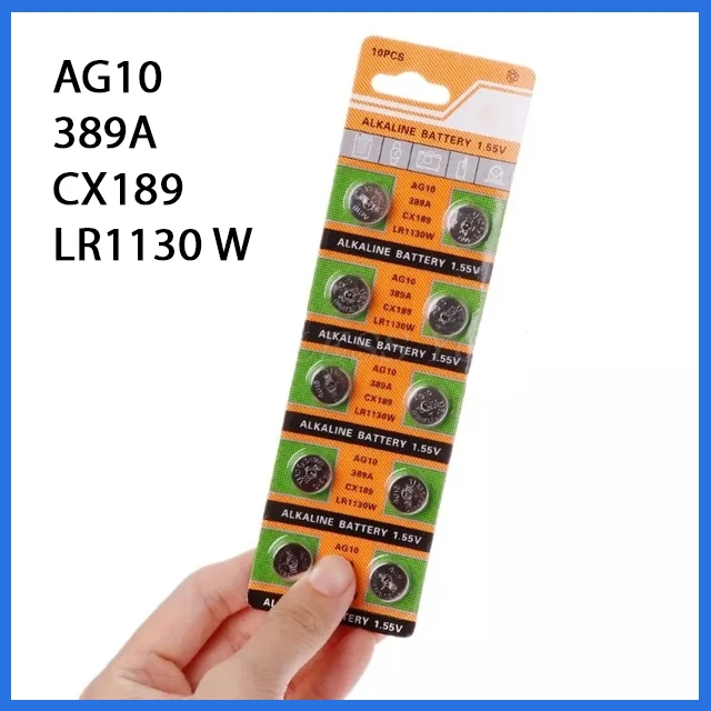 10 PCS x LR1130 AG10 Alkaline Battery 1.5V Button Cell - image 3