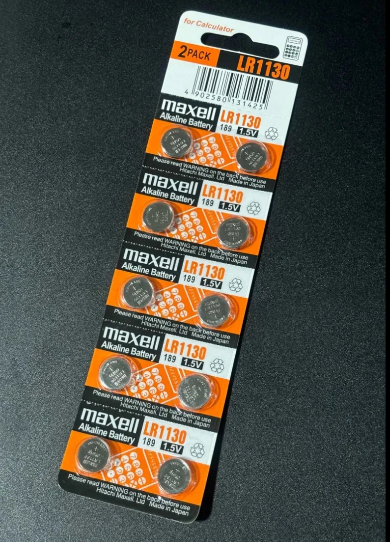1.5V Maxell Alkaline LR1130 Battery (10 PCS)