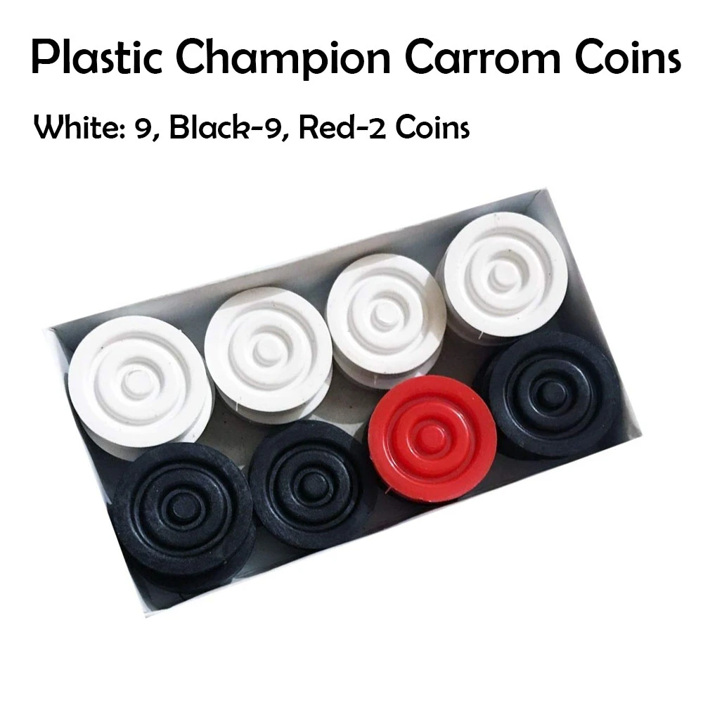20Pcs Plastic Champion Carrom Coins Set
