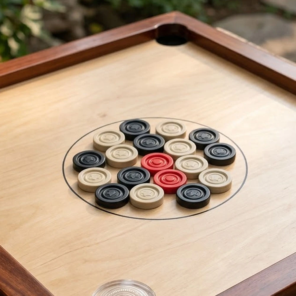 20Pcs Plastic Champion Carrom Coins Set - image 4