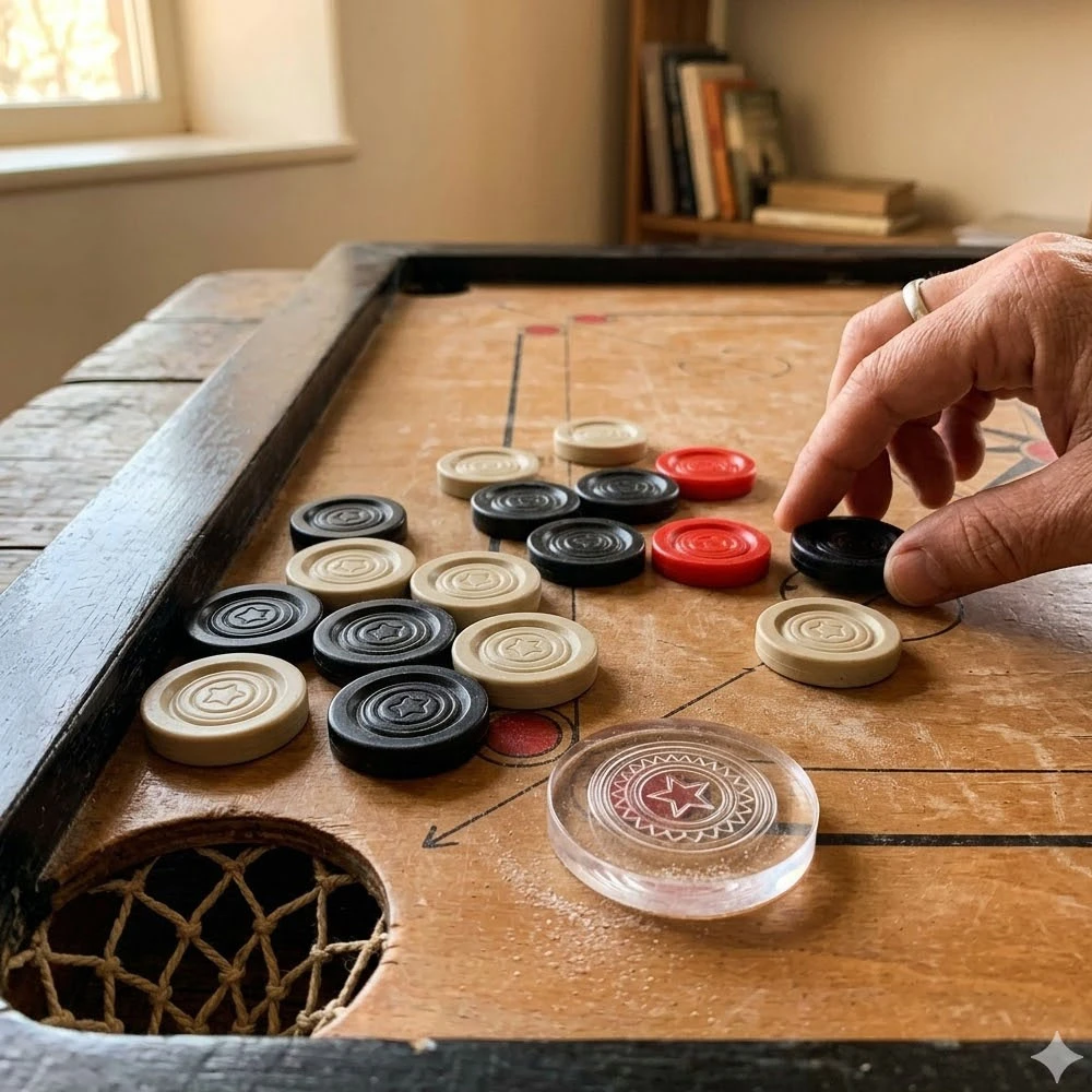 20Pcs Plastic Champion Carrom Coins Set - image 6