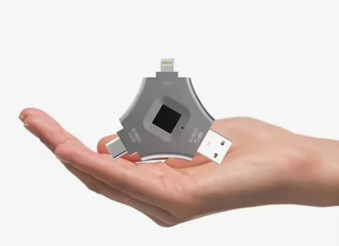 3in1 finger print flash drive 128gb - image 3