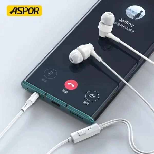 Aspor A202 Wired 3.5mm Earphones - image 3