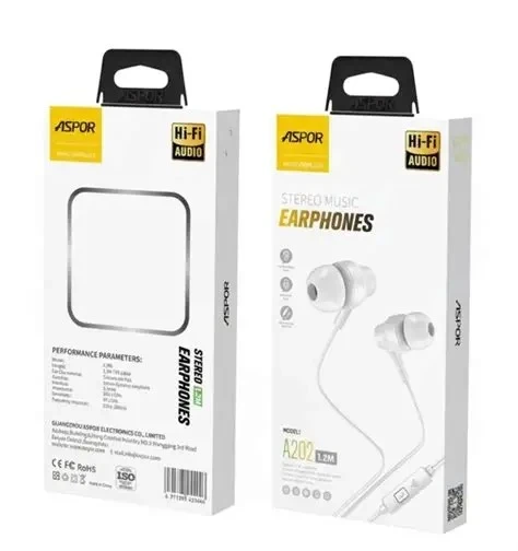 Aspor A202 Wired 3.5mm Earphones - image 4