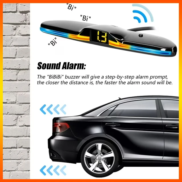 Backup Car Parking Radars System with 4 Parking Sensors - image 2