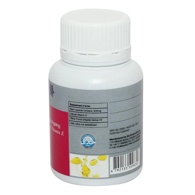 BARAKA Vinec Black Seed Oil with Vitamin E 30 Capsules - image 2