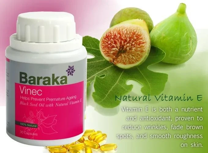 BARAKA Vinec Black Seed Oil with Vitamin E 30 Capsules - image 6