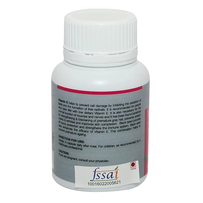 BARAKA Vinec Black Seed Oil with Vitamin E 30 Capsules - image 7