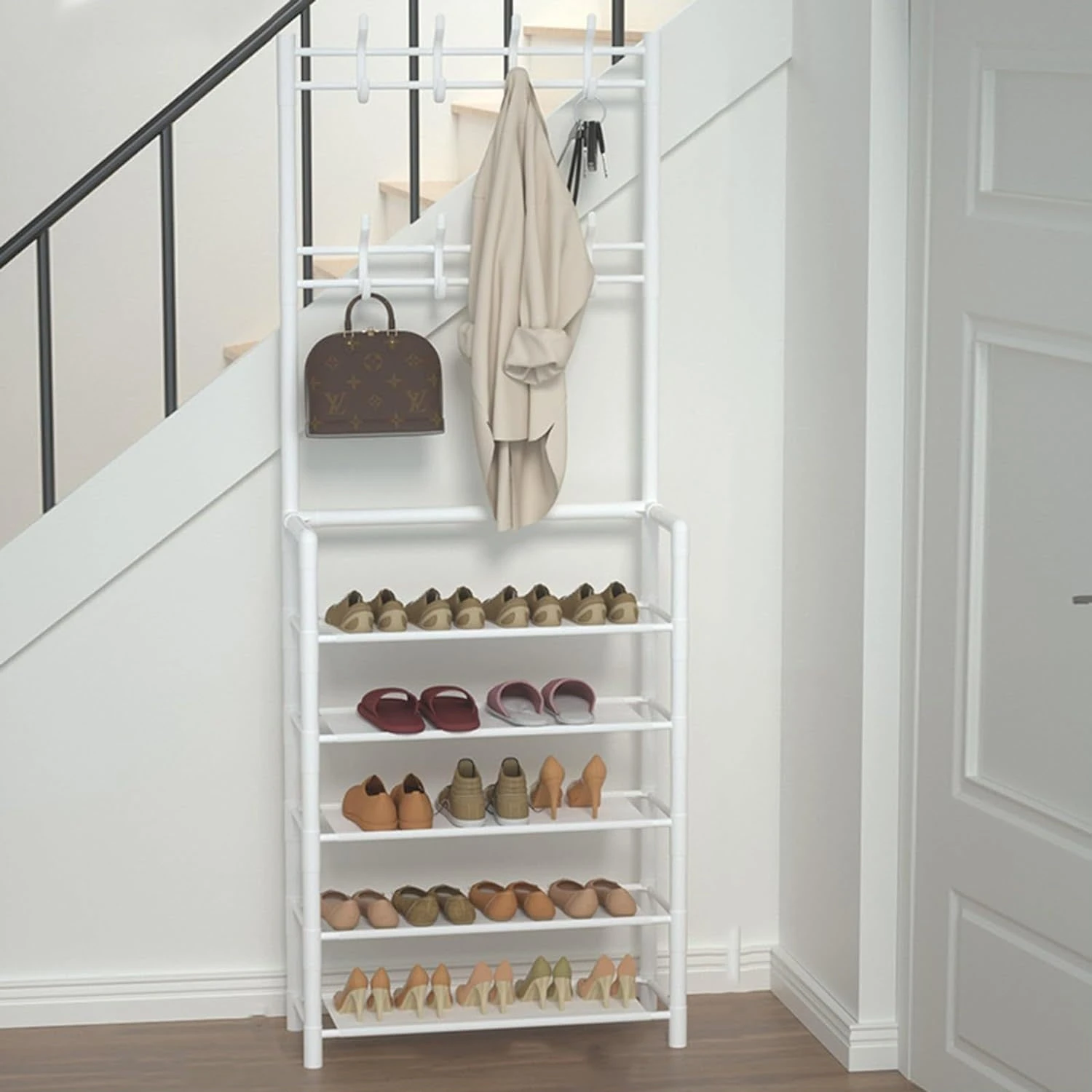 COLTHES RACK & SHOE RACK SIZE 80CM (FIVE LAYER)