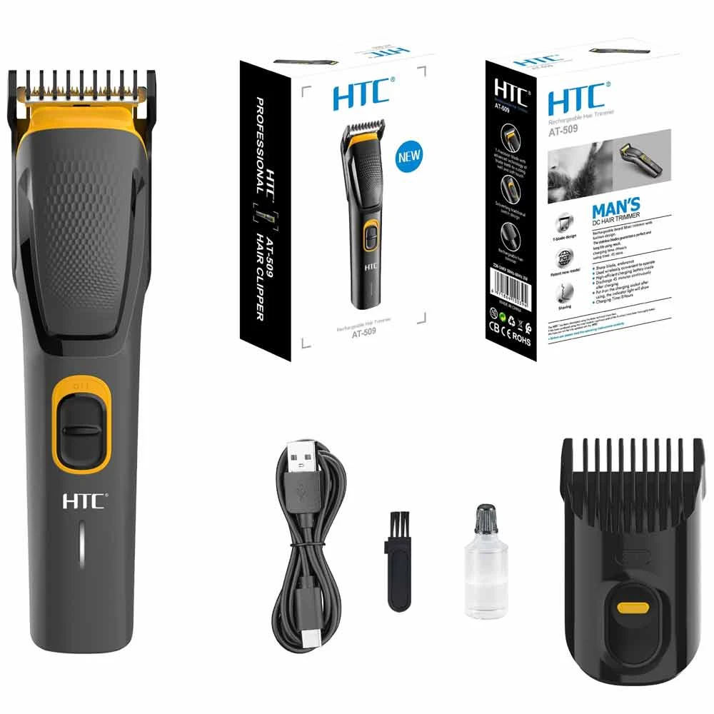 HTC AT-509 Mens Rechargeable Cordless Hair Beard Trimmer - image 9