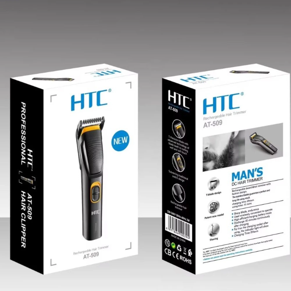 HTC AT-509 Mens Rechargeable Cordless Hair Beard Trimmer - image 6