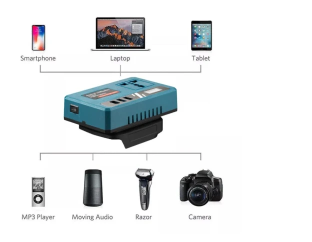 Lithium Battery Inverter Power Bank, AC220V/DC5V/21V - image 4
