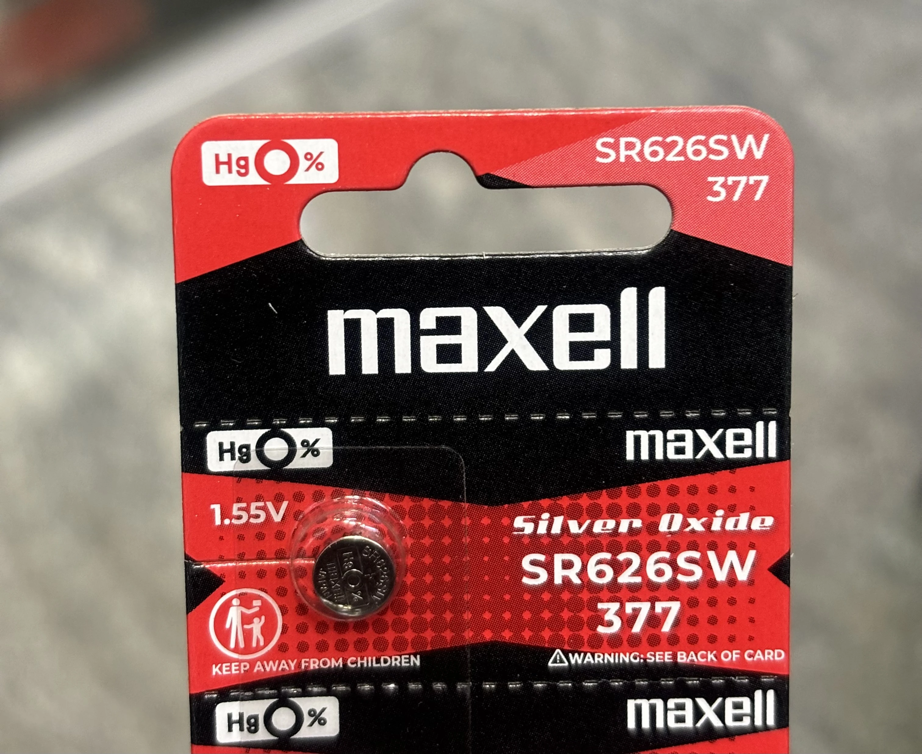 Maxell silver Oxide SR626SW 377 Battery