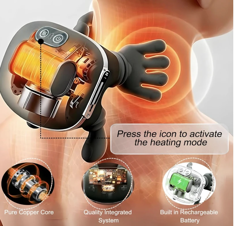 Neck Massager, Electric Neck and Back Massager - image 2