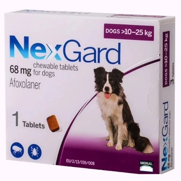 NEXGARD Chewable 68mg (1 Tb) for Large (10-25 Kg) Dogs