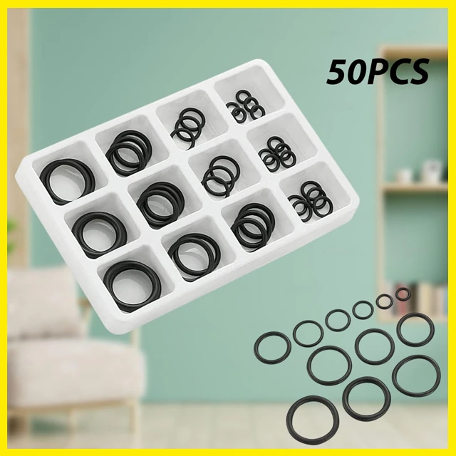 O Rings Rubber Seal Set 50pcs Plumbing Hydraulic - image 2