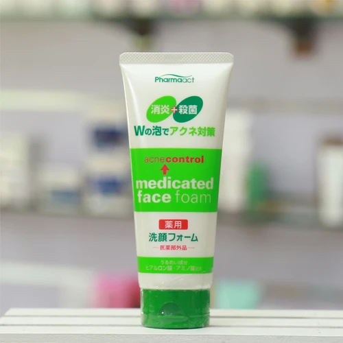 Pharmaact Acne Control Medicated ෆේස් ෆෝම් 130g Japan - image 3