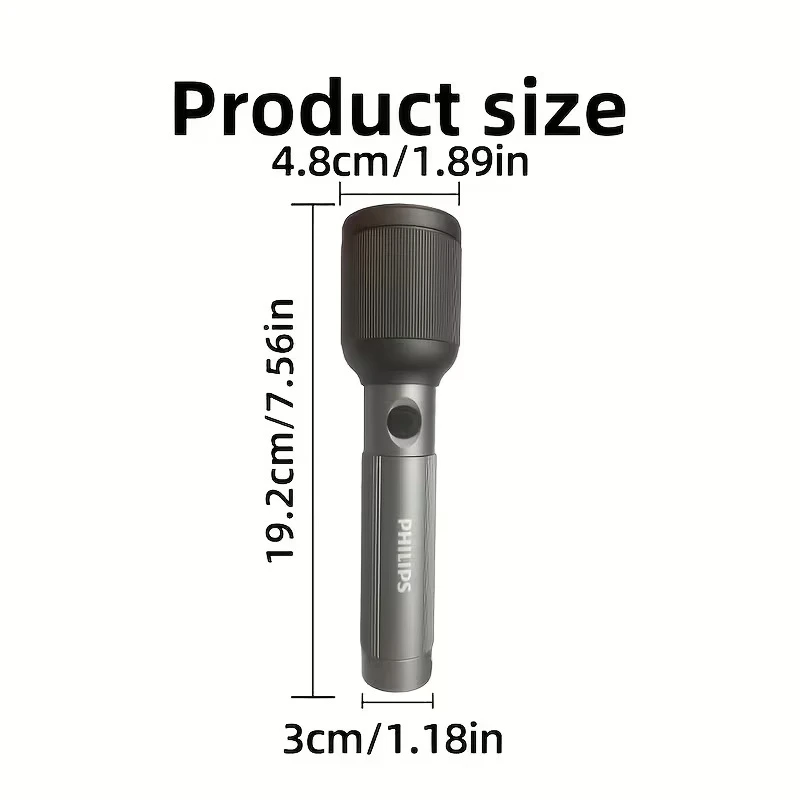 Philips SFL2242 /56 Aircraft Aluminium Flashlight - image 2