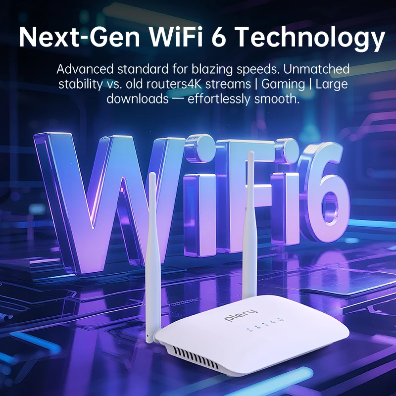Plery R601 WIFI 6 4G LTE Router with Dual Antennas - image 2