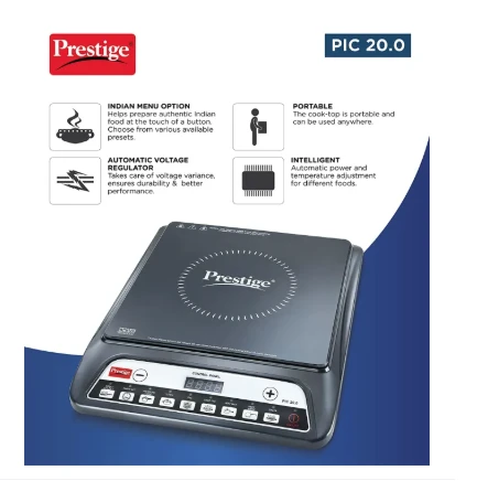 Prestige Induction Cooktop 1600W Indian Menu Options - image 2