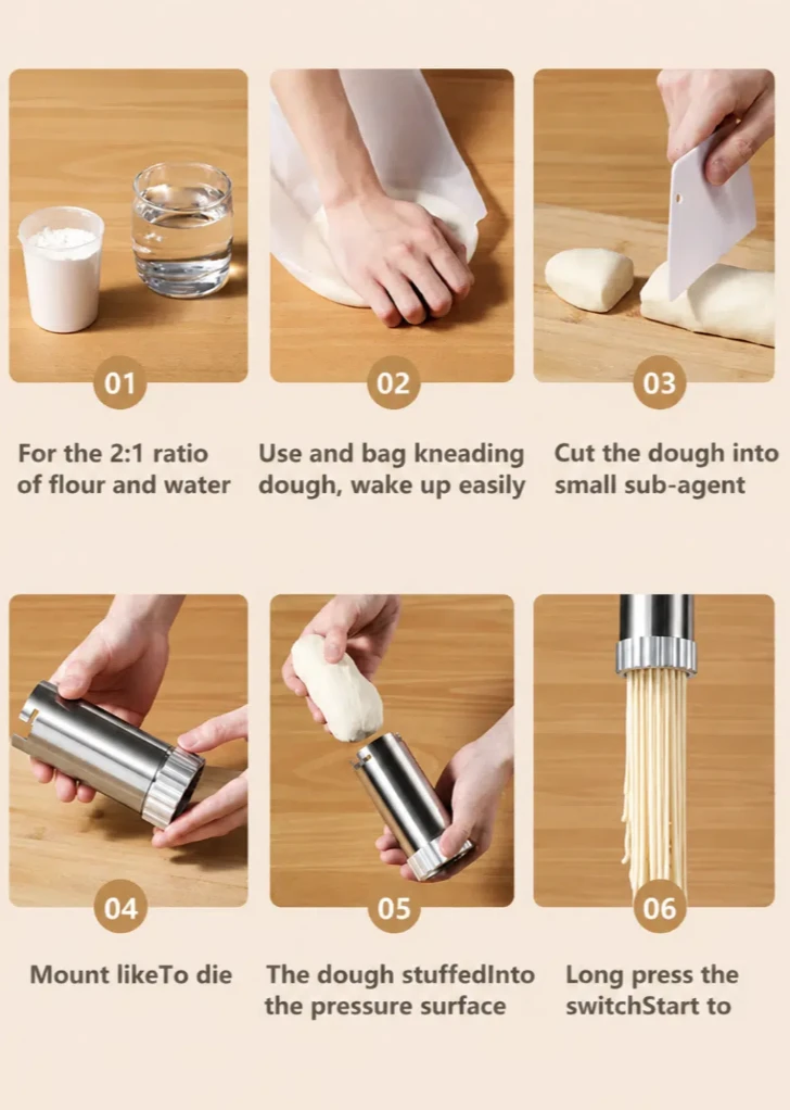 Rechargeable Electric Noodle Maker - image 2