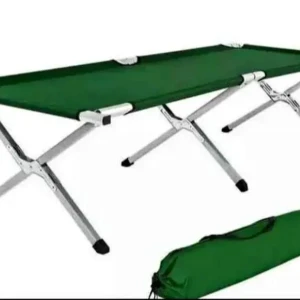 Folding camping bed