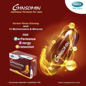 Ginsomin Korean Ginseng with Multivitamins&Minerals 1cap