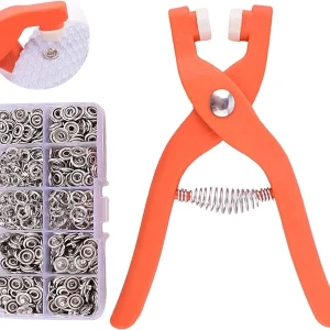 Hand Pressure Pliers For Prong Snap Button (with button)