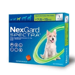 NEXGARD Spectra Chew 38mg (1 Tb) for Medium 7.5-15Kg Dog