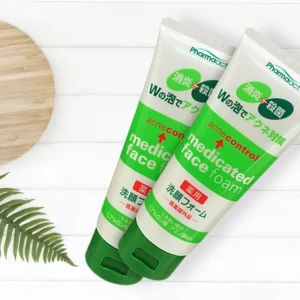 Pharmaact Acne Control Medicated ෆේස් ෆෝම් 130g Japan