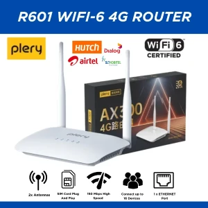 Plery R601 WIFI 6 4G LTE Router with Dual Antennas