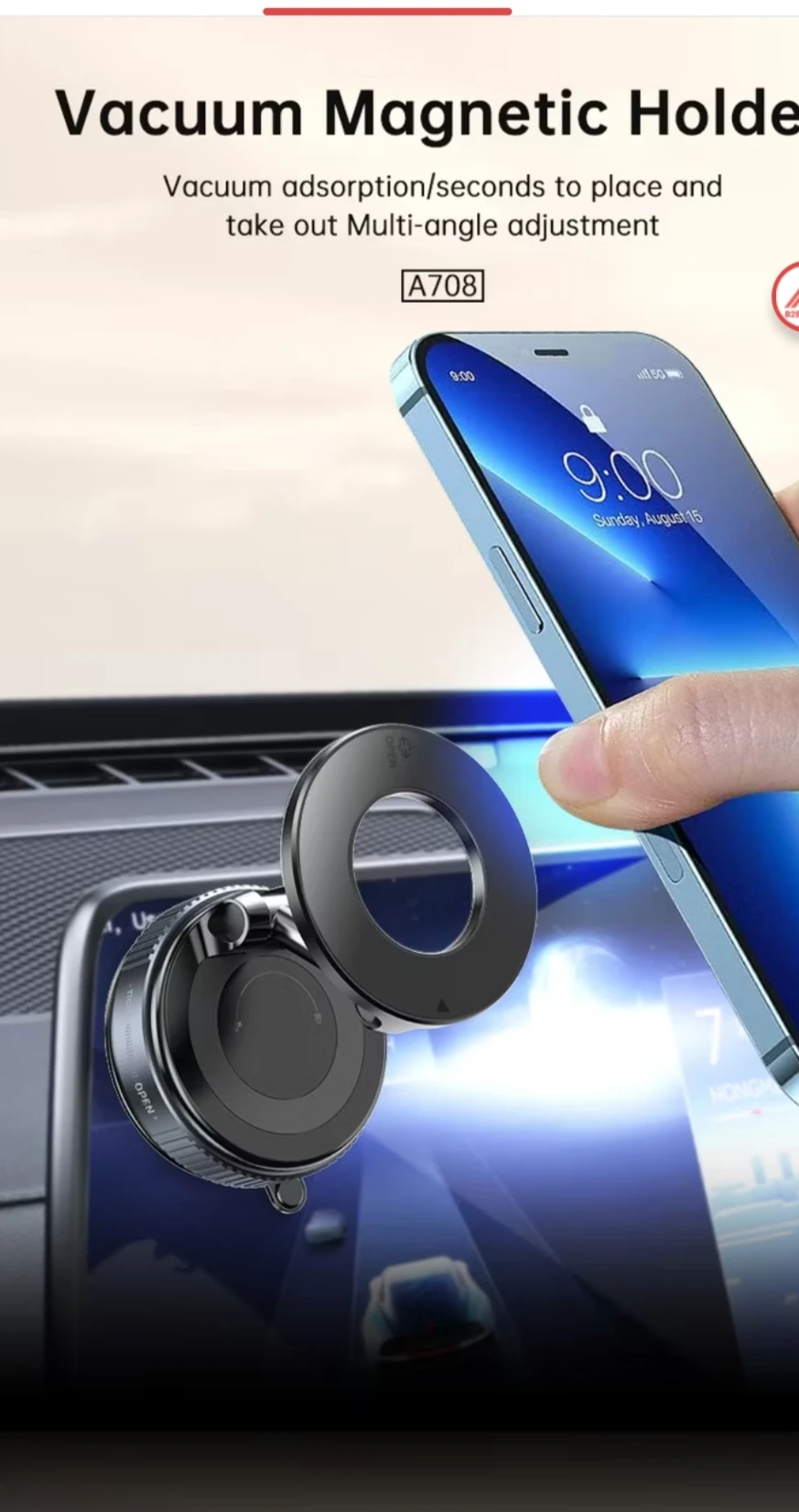 vacuum magnet phone holder - image 4