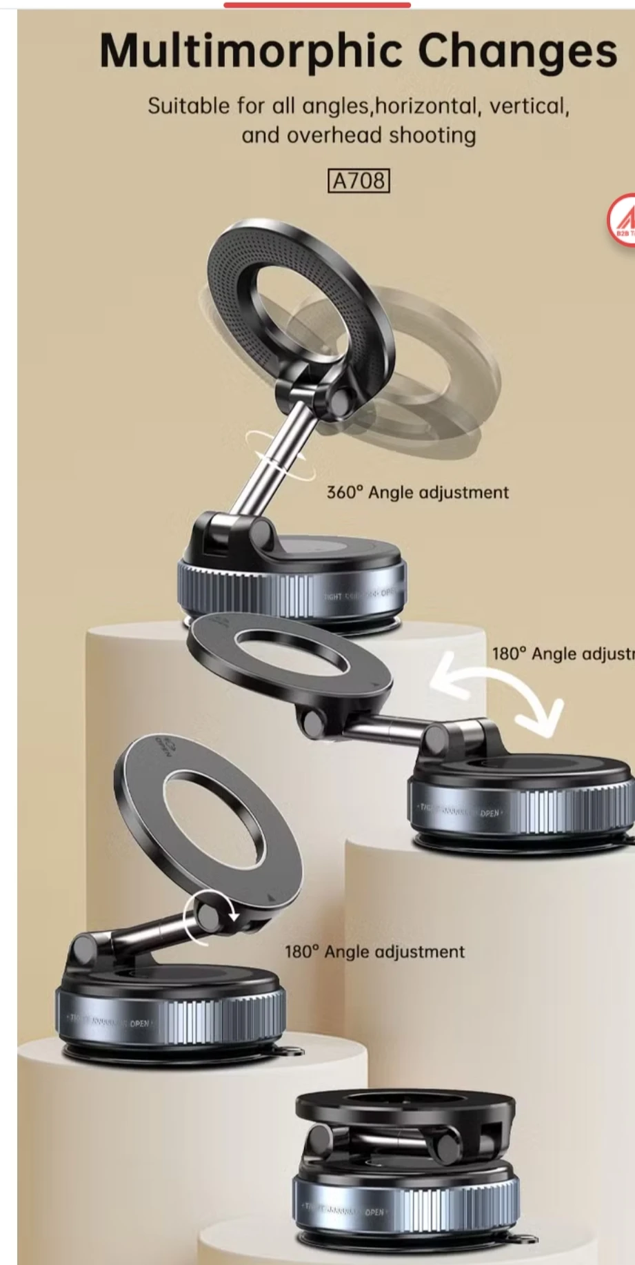 vacuum magnet phone holder - image 5