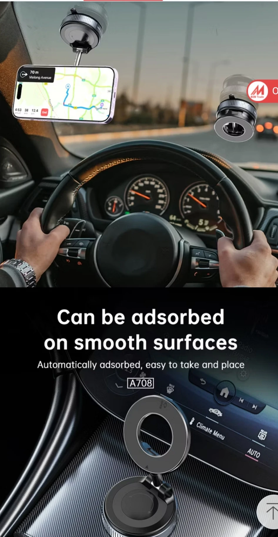 vacuum magnet phone holder - image 3