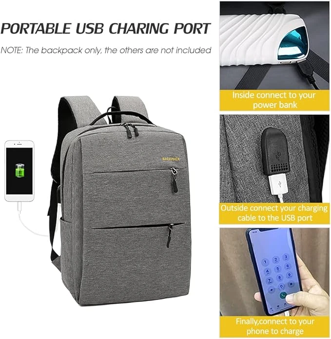 waterproof fabric 3 pcs laptop backpack School b - image 6