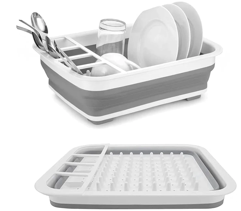 1x Kitchen Collapsible Dish Drainer Drying Rack - image 7