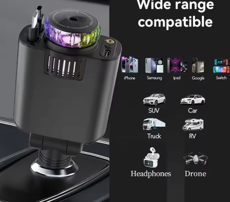 45W 5 in 1 Aroma Starlight Car Charger - image 4