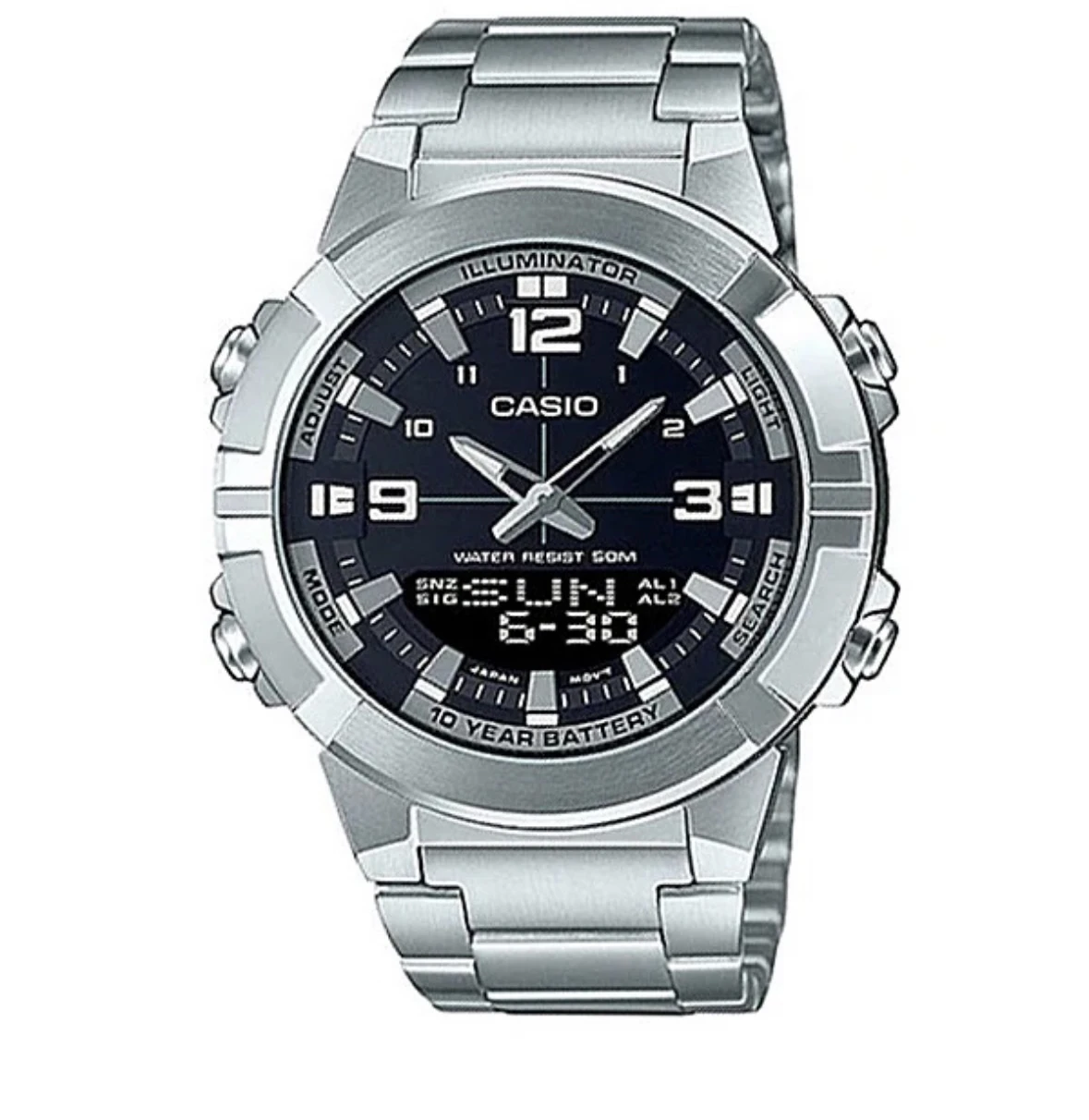 AMW-870D-1A Stainless Steel Casio Men Watch