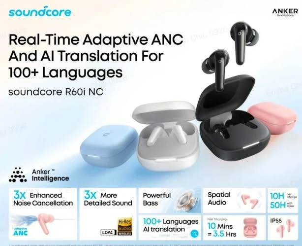 Anker Soundcore R60 i NC True Wireless Earbuds - image 5
