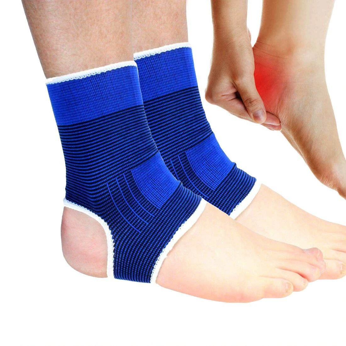 Ankle Support 2pcs Protector Brace Elastic Sleeve - image 5