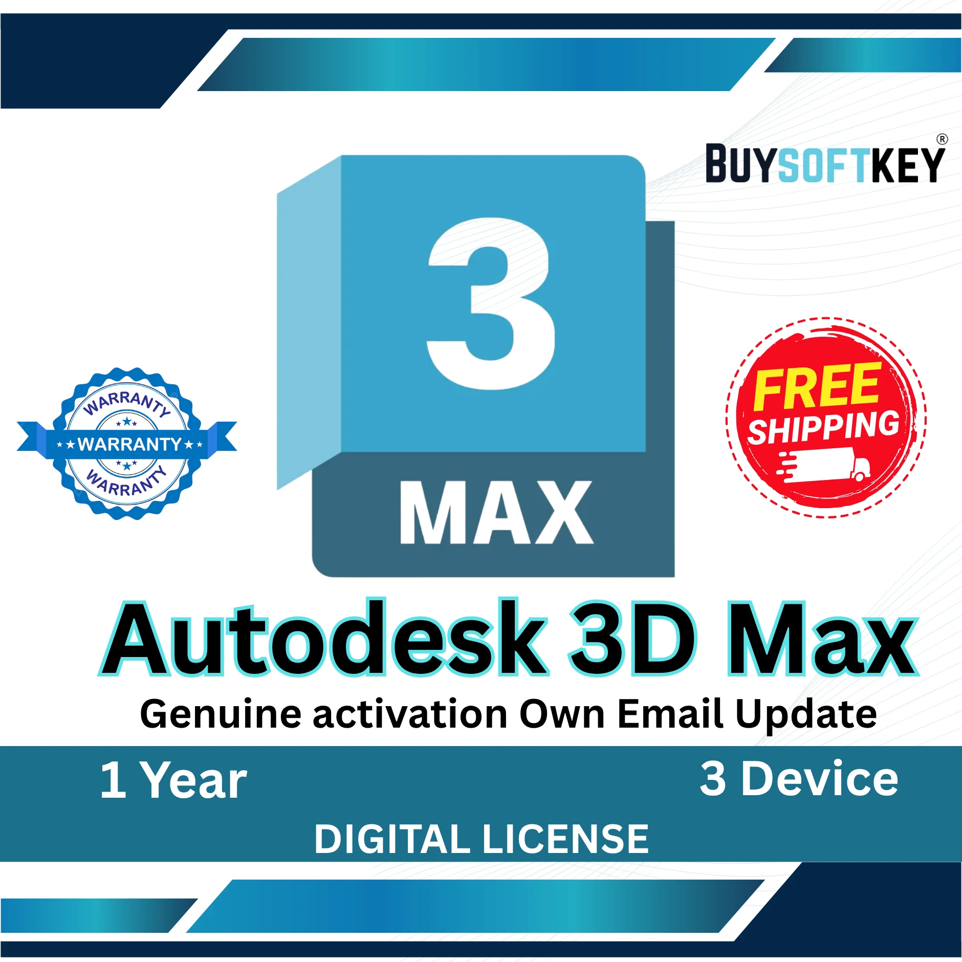 Autodesk 3ds Max + V-Ray | Genuine License