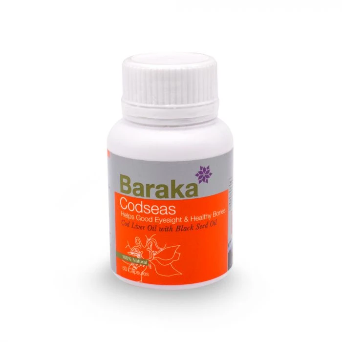 BARAKA Codseas Cod Liver Oil & Black Seed Oil (60 Caps) - image 3