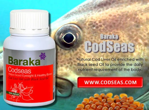 BARAKA Codseas Cod Liver Oil & Black Seed Oil (60 Caps) - image 2