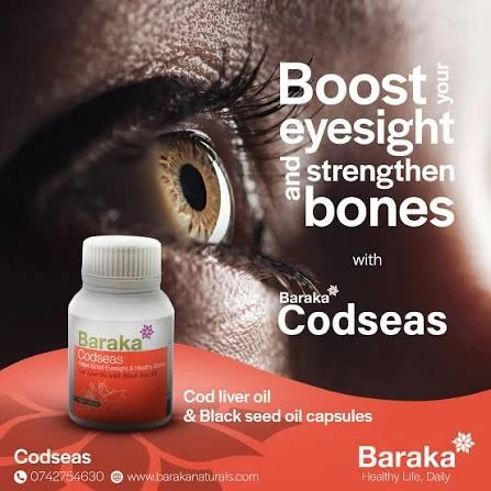 BARAKA Codseas Cod Liver Oil & Black Seed Oil (60 Caps) - image 7