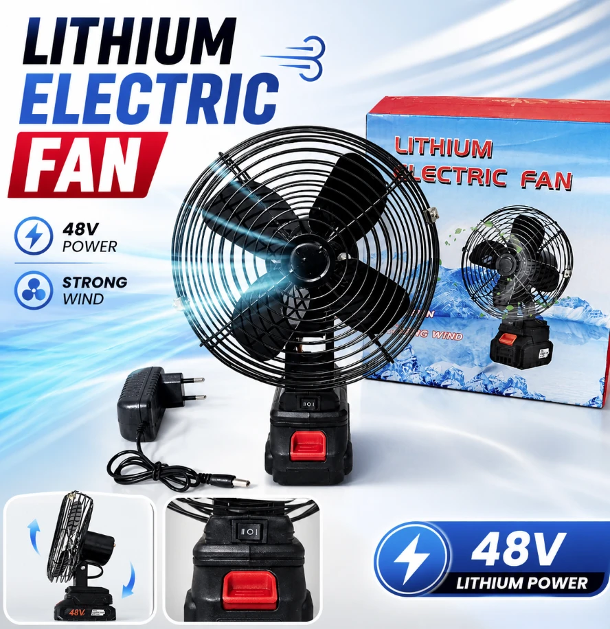 Capacity Persistent Battery Life Lithium Electric Fan