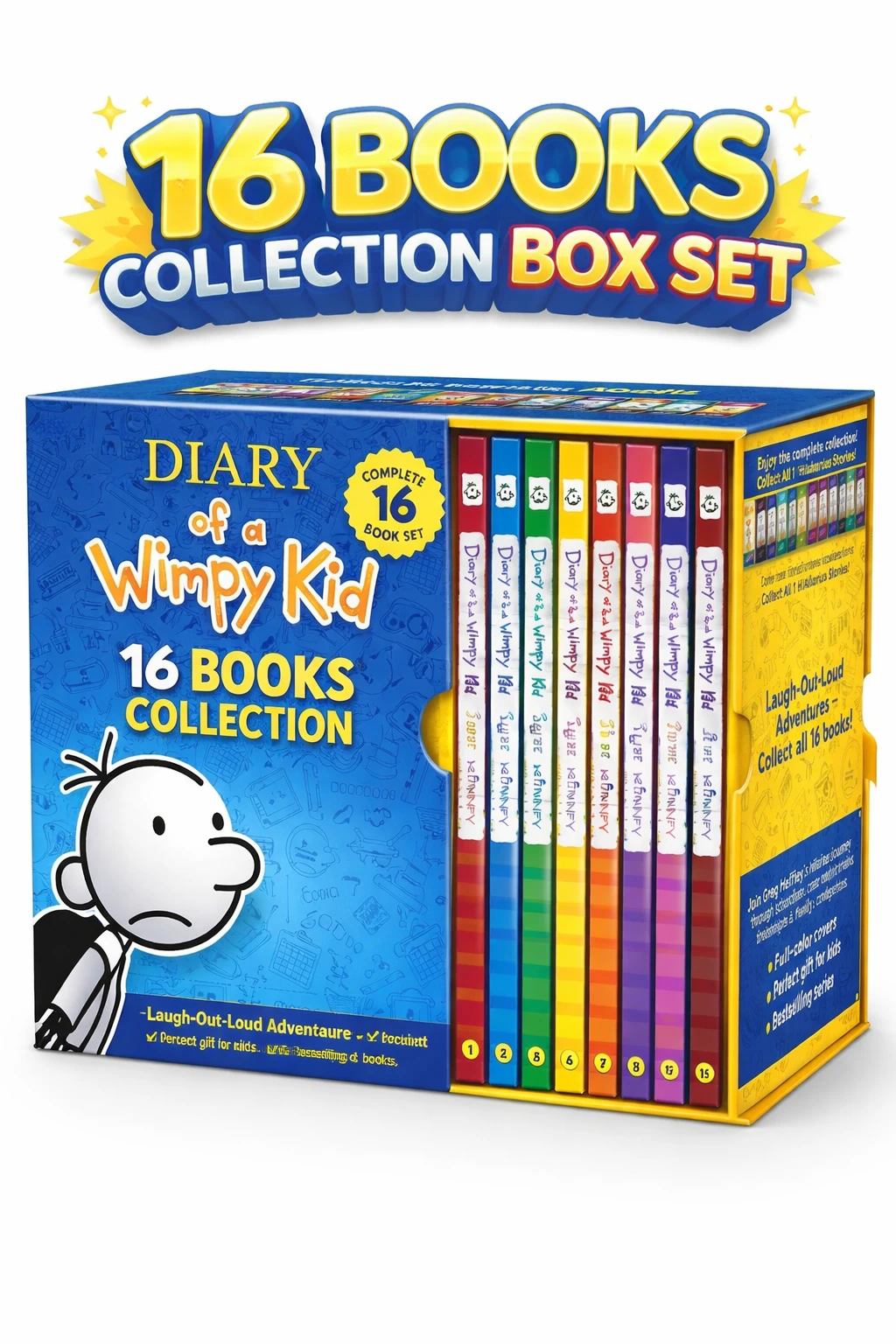 Diary of a Wimpy Kid 16 Books Collection Box Set
