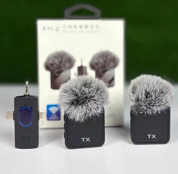 F11-2 Dual Wireless Clip Microphone - image 2