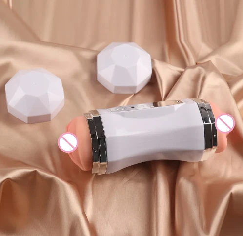 Generic 2 in 1 Double Cup Vibrate Masturbation Toy - image 3