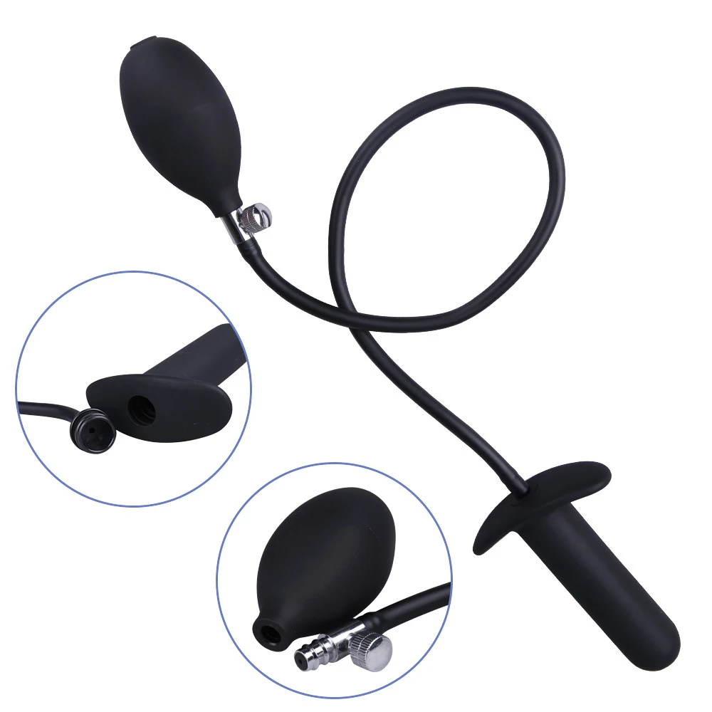 Generic Inflatable Anal Plug Enlarge Pump Sex Toy - image 4