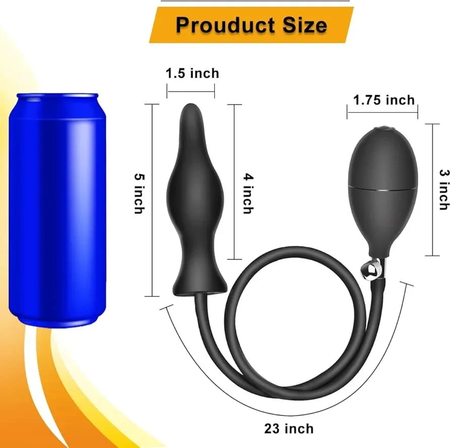 Generic Inflatable Anal Plug Pump Enlarge Sex Toy - image 5